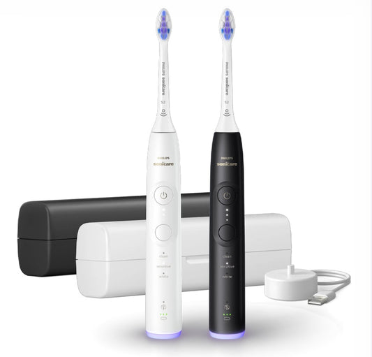 Ηλεκτρικές Οδοντόβουρτσες Philips Sonicare Series 6500 (2-Pack) Black/White HX7419/01